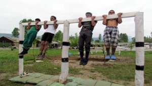 Youth during Army’s recruitment rally at Baramulla.