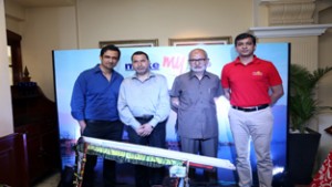 Minister for Education Naeem Akhtar during Make My Trip function on Thursday.