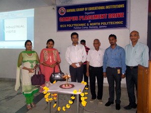 Dignitaries during inauguration of placement drive.