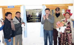 CEC inaugurating school building at MS Mudh.