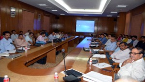 Participants in 7th PAC meeting on Himalayan Glaciology at SMVDU on Thursday.