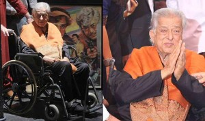 Shashi Kapoor after getting Dada Saheb Phalke award in Mumbai on Sunday.