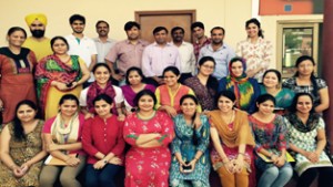 Participants posing during the concluding function of the workshop at SMVDU In Katra on Wednesday. 