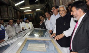 Chief Minister, Mufti Mohd Sayeed during appraisal of a developmental project.