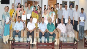 JU VC alongwith officers, who took part in training programme.
