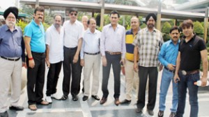 Representatives of Tourism Organizations from Jammu province posing for photograph with Ludhiana tourism resource persons.