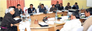 Member Parliament, Thupstan Chhewang chairing meeting of TAC at Leh. 