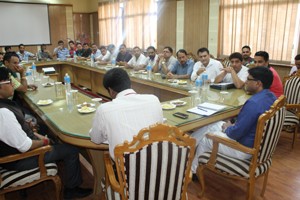 Katra delegation in meeting with CEO SMVD Shrine Board on Tuesday.