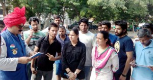 Students and dignitaries during Legal awareness Programme at Gurgaon in Haryana.