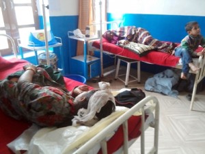 Only two beds at PHC Latti despite huge rush of patients.  	-Excelsior/Vasu Gupta