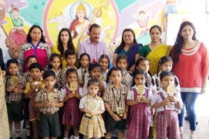 Winners of Inter-School competition posing for a group photograph.