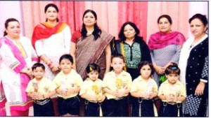 Winners of Inter Class Bowling Competition posing for a group photograph at DPS in Jammu on Friday. 