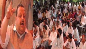 Provincial President NC, Devender Singh Rana addressing public gathering at Kotli Mathwar on Monday.