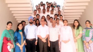 MBA: IB students with Directors, Registrar and Faculty members during orientation session by ICccR & HRM on Friday.