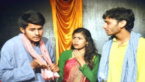 A scene from play ‘Reed-Rahit’, directed by Neeraj Kant  and staged in Natrang’s Sunday Theatre Series.