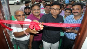 Senior journalists inaugurating newly constructed Media Centre at PCJ on Friday.