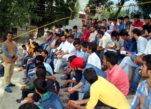 MLC Firdous Tak interacting with the students of various institutions at Kishtwar.