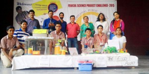 Models being displayed during ‘Science Expo 2015’ at Jodhamal School in Jammu.