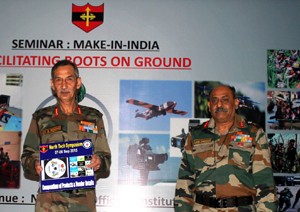 GOC-in-C Lt Gen D S Hooda releasing a CD during seminar on Monday.