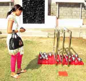 A view of Ravinder Jamwal’s installation (sculpture).