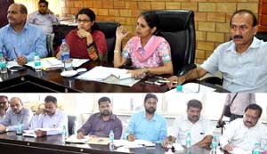 Commissioner JMC, Mandeep Kaur and others reviewing preparedness for Eid-ul-Azha in a meeting at Jammu.