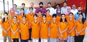 State Tug of War teams posing for a group photograph alongwith office bearers of the Association in Jammu.