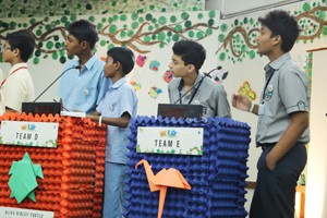 Team of Heritage School while participating in National Level Wild Wisdom Quiz organized by WWF India at Delhi.