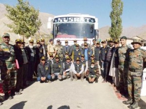 National Integration Tour being flagged off at Kargil.