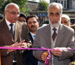 Zonal Head  Kashmir, Abdul Rashid inaugurating J&K Bank’s new branch at Habak on Wednesday.