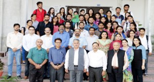 Students and officials from Department of Computer Science & IT posing for a photograph.