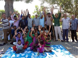 Members of J&K Handicapped Welfare Forum during a meeting at Ghagwal.