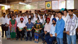 Students and faculty members of ICccR & HRM posing with management of TV Super Filter Industries during a visit to the unit on Saturday. 