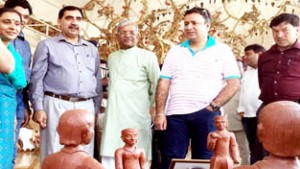Minister for CAPD, Choudhary Zulfkar Ali during his visit to Tribal Museum.