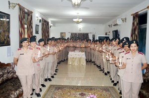 Nursing officers of MNS during celebrations of Raising Day.