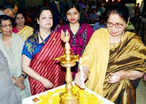 First Lady Usha Vohra inaugurating Children’s Day function on Saturday.