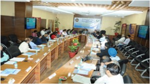 Representatives of MSME branches during a workshop at RBI, Jammu on Monday.