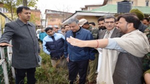 Minister for Health, Choudhary Lal Singh during his visit to JLNM Hospital Rainawari on Thursday.