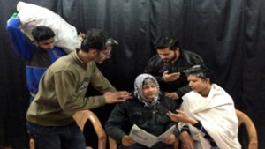 A scene from the play ‘Sanskar’ staged by Nat Manch in its Tuesday Theatre Series.