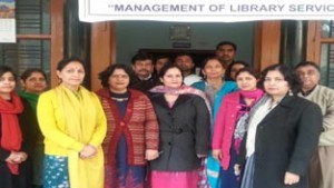 Resource Persons and guests on conclusion of a workshop at Govt B.Ed College on Friday.