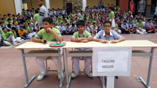 Students during Inter-House Sports Quiz competition at Goenkan Acres