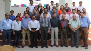 Awardees posing with MIET leadership team during alumni meet at MIET’s Kot Bhalwal campus.