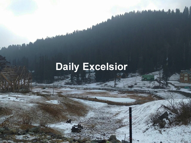 Seasons First Snowfall In Gulmarg ExcelsiorPhoto Jammu Kashmir