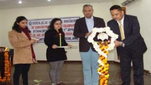 VC of SKUAST-Kashmir inaugurating IIIM Foundation Day function at Jammu on Thursday.