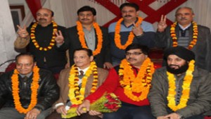 Newly elected team of All Jammu Hotels & Lodges Association.