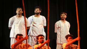 A scene from the play ‘Gagan Damama Bajyo’.