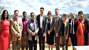Prof. Ankur Gupta (Centre), Director MIET posing with Australian Technical Education leaders in Sydney.