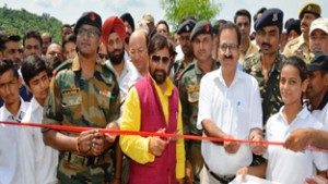 Minister for Forest, Ch Lal Singh inaugurating ‘Van Mahotsav’.