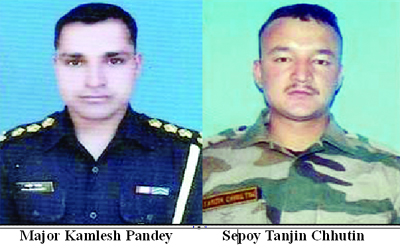 Major, jawan, 3 militants killed