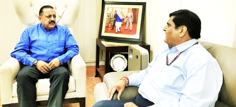 Advisor To J&K Governor B B Vyas Calling On Union Minister Dr Jitendra ...