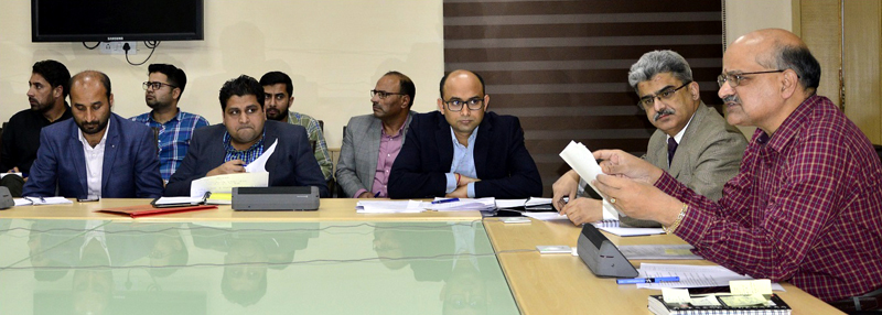 Chief Secretary Bvr Subrahmanyam Chairing A Meeting On Thursday